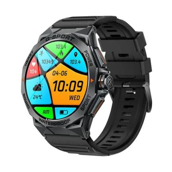 Smarty Montre Connectée Smarty Collection Outdoor Amoled en Silicone Noir