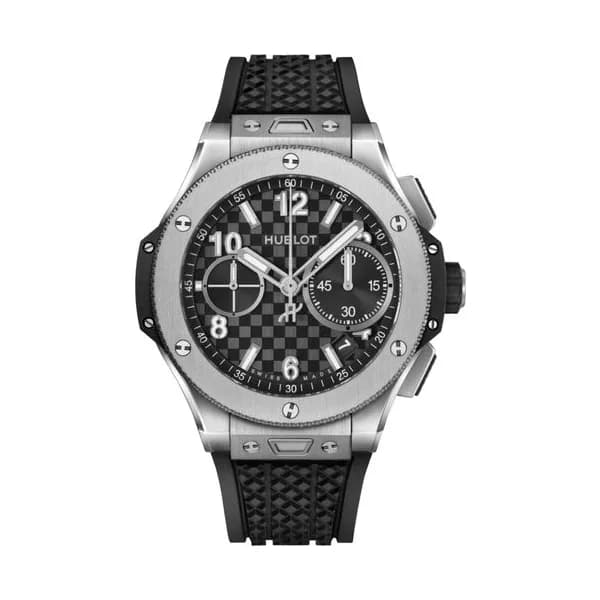 Hublot Montre Hublot Big Bang Original Unico Titanium automatique cadran carbone bracelet caoutchouc 43 mm