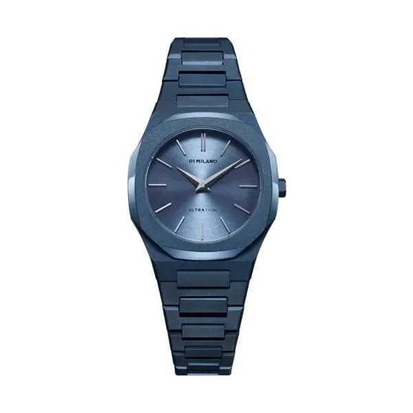 D1 Milano Montre quartz Femme Ultra thin Bleu