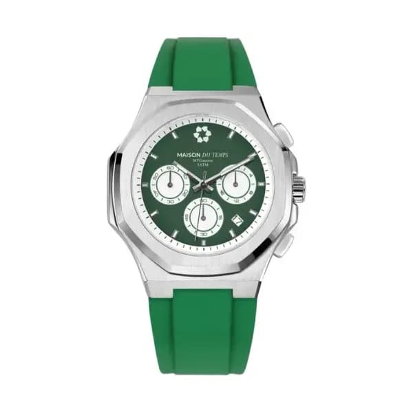 Maison du Temps Montre MTGamma Chronographe Vert Silicone Vert