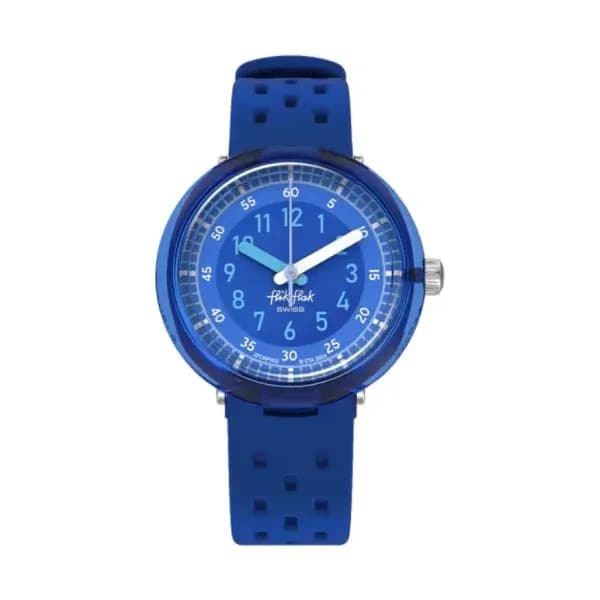 Flik Flak Montre Flik Flak Collection Fizz in Blue en Biosource Bleu