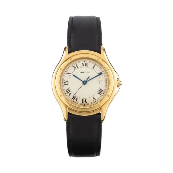 Cartier Montre Cartier Cougar quartz or jaune 32 mm 1980s