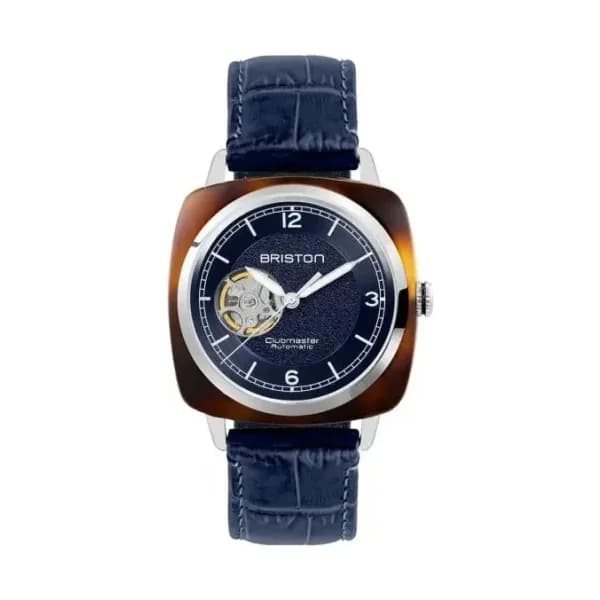 Briston Montre Briston Clubmaster Legend Classic Open Acétate Cadran Bleu
