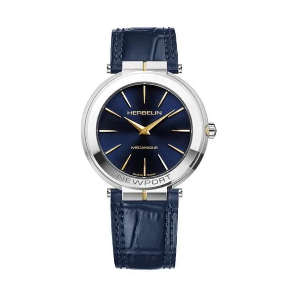 Michel Herbelin Montre Herbelin Newport Slim Mechanical Homme Mécanique - 1222T15BL