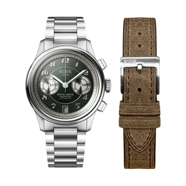 Kuoe Kyoto Montre Royal Smith 90-012 Automatic Chronograph Green