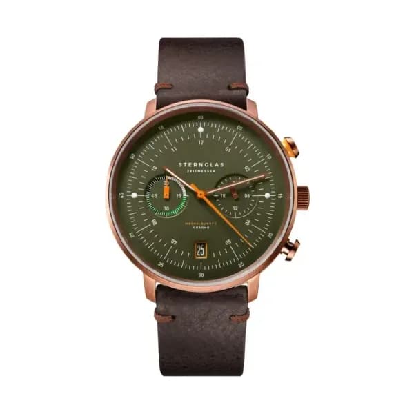 Sternglas Montre Hamburg Chrono Dark Green S01-HC35-VI17