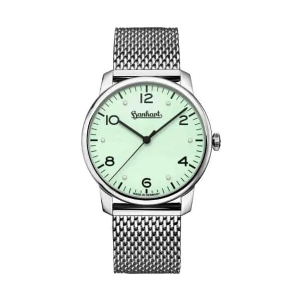 Hanhart Montre Hanhart Pioneer Silva Pistachio Automatique diamètre 38.5 mm- 782.290-9428
