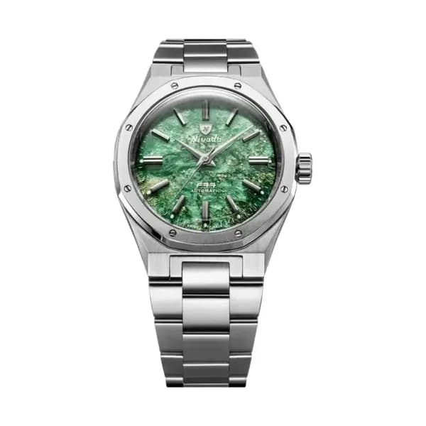 Nivada Grenchen Montre F77 MKII SST Green Aventurine