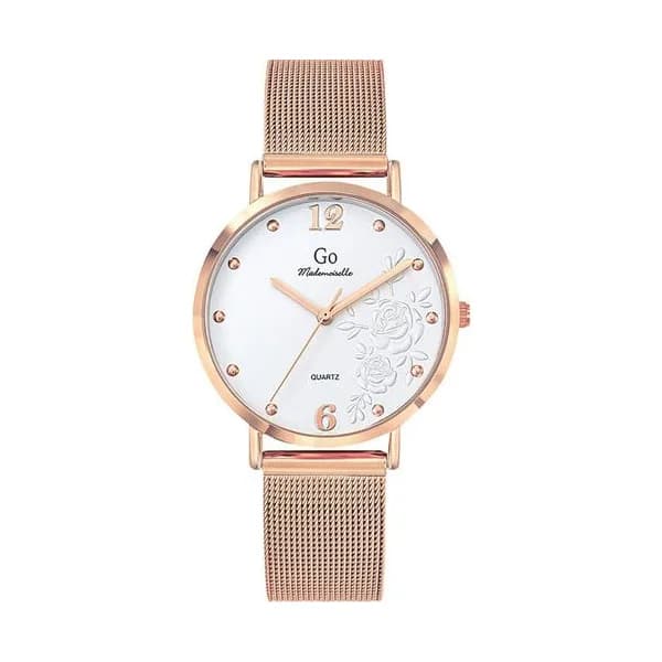 GO Mademoiselle Montre GO Mademoiselle en Métal Doré Rose