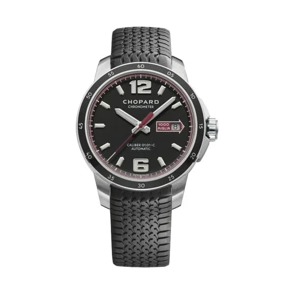 Chopard Montre Chopard Mille Miglia GTS automatique cadran noir bracelet caoutchouc noir 43 mm