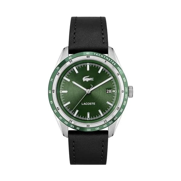 Lacoste Montre Lacoste Collection Everett en Cuir Noir