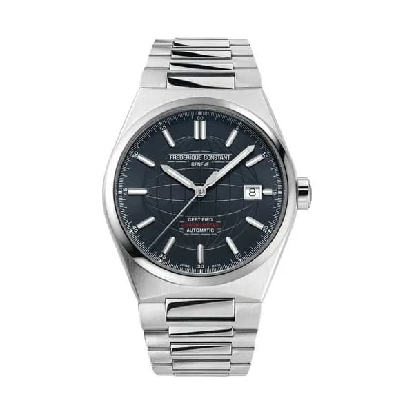 Frédérique Constant Montre Frédérique Constant Highlife automatique COSC cadran bleu bracelet acier 39 mm