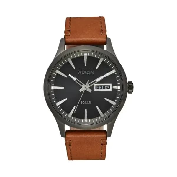 Nixon Montre Sentry Solaire Cuir A1347-131-00