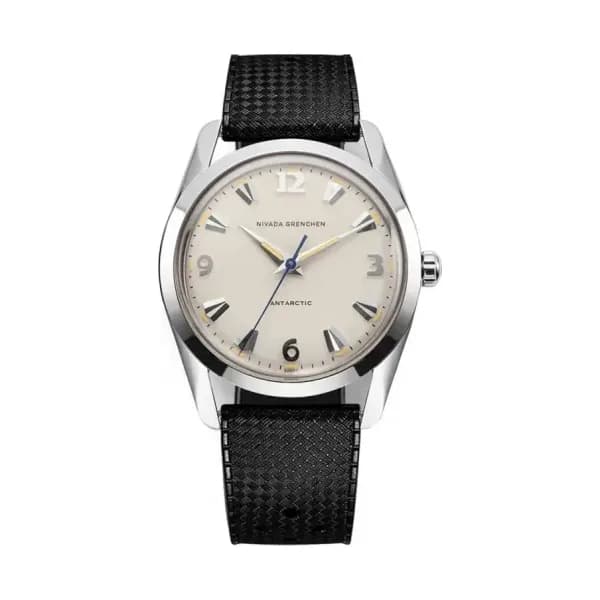 Nivada Grenchen Montre Antarctic 35mm Eggshell Beige Luminova 35001M