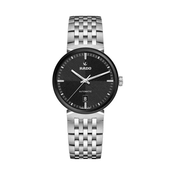 Rado Montre Rado Florence Classic automatique cadran noir bracelet acier 39 mm