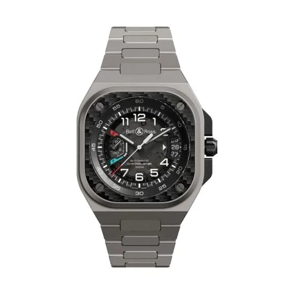 Bell & Ross Montre Bell &amp; Ross BR-X5 Racing automatique cadran noir bracelet titane 41 mm
