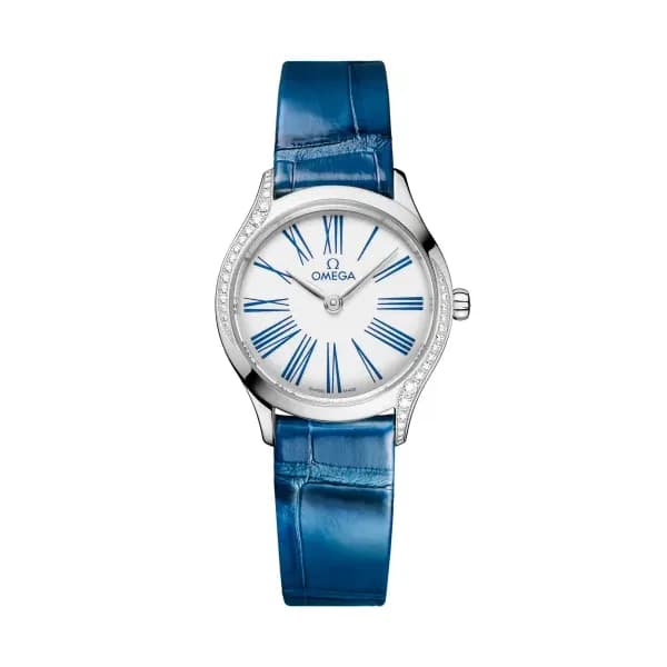 Omega De Ville 26 mm, acier sur alligator