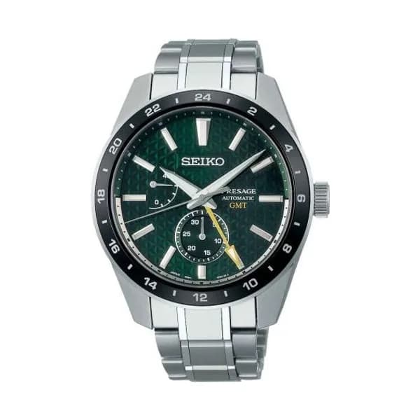 Seiko Montre Seiko Presage GMT SPB219J1 Cadran Vert - 42.2 mm