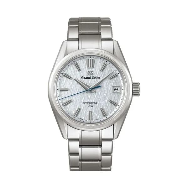 Grand Seiko Montre Grand Seiko Evolution 9 Spring Drive U.F.A cadran bleu pâle bracelet titane 37 mm
