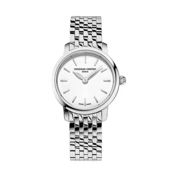 Frédérique Constant Montre Frédérique Constant Classics Ultra Slim Ladies quartz cadran argenté bracelet acier 25 mm