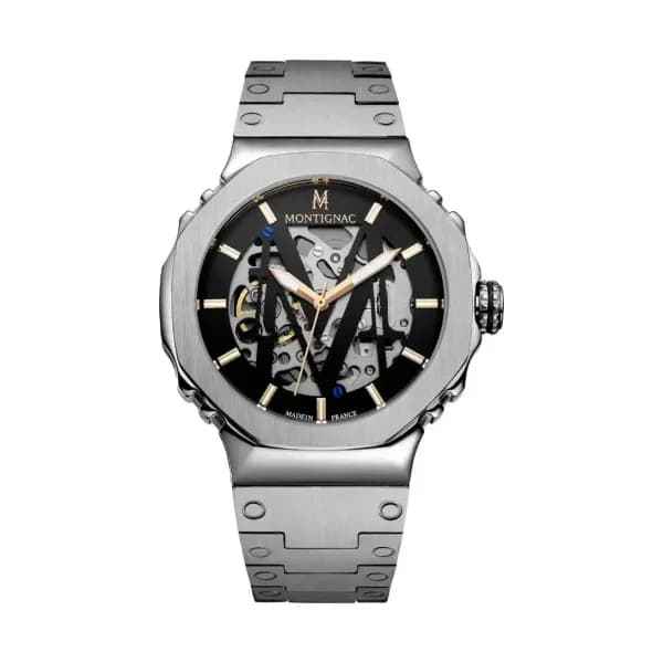 Montignac Montre Automatique Montignac en Acier Argenté