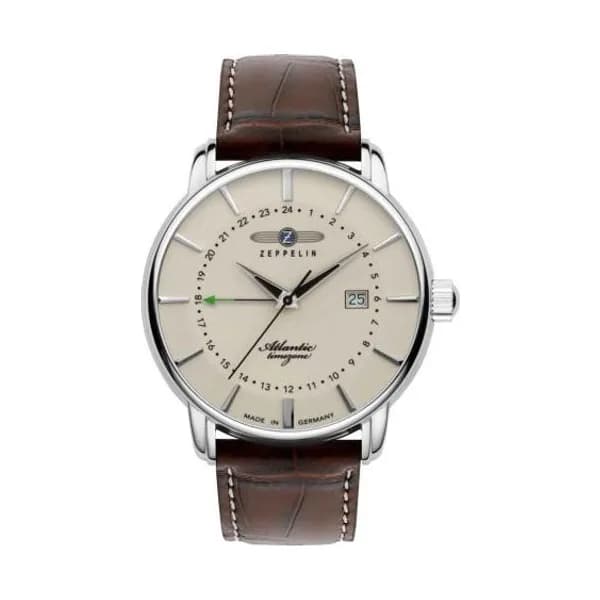 Zeppelin Montre Zeppelin Atlantic Timezone Quartz Cadran Beige - 84425