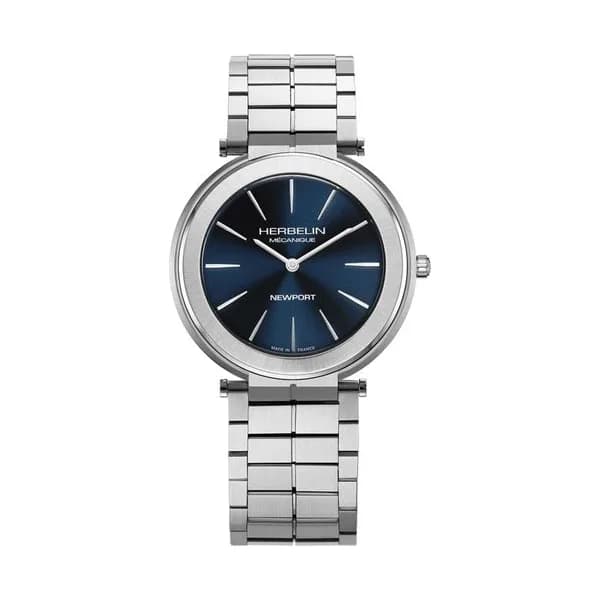 Michel Herbelin Montre Herbelin Newport Slim Mechanical Homme Automatique - 1222B15S