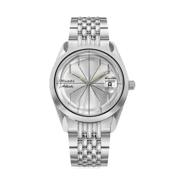 Nivada Grenchen Montre Antarctic Spider Silver 32023A04