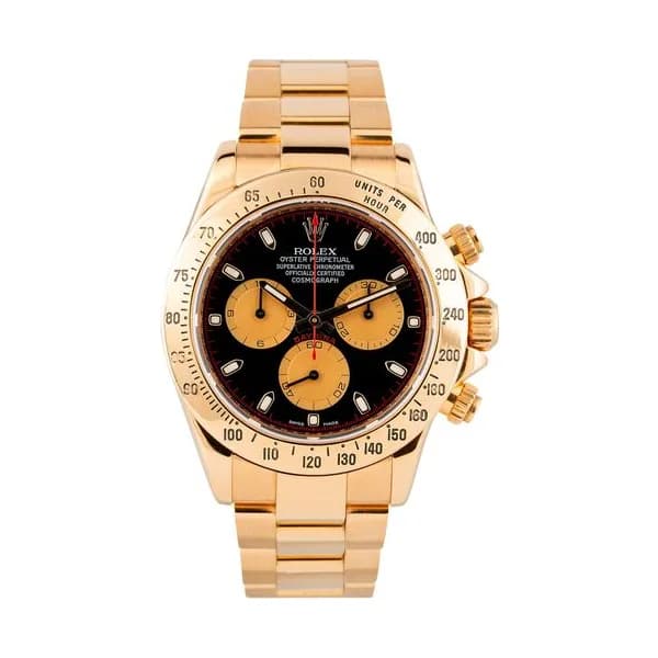 Rolex Montre Rolex Daytona Ref 116528 "Newman Dial" or jaune automatique 40 mm 2013