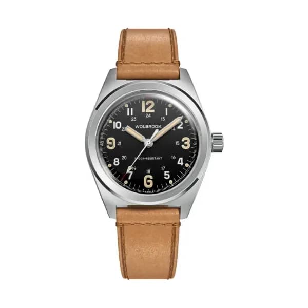 Wolbrook Montre Automatique Outrider - Black Vintage Sans Date 23-OA-013