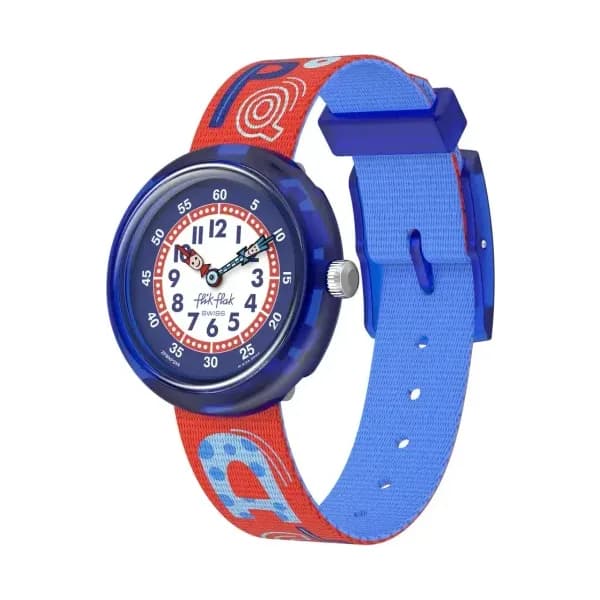 Flik Flak Montre Enfant Classroom creations Bleu, Blanc