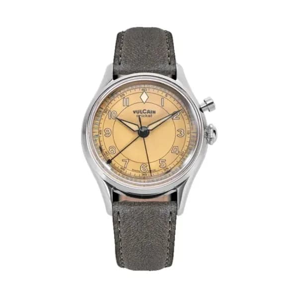 Vulcain Montre Cricket Classique Brown Khaki 36 mm 100169B87.BAC313