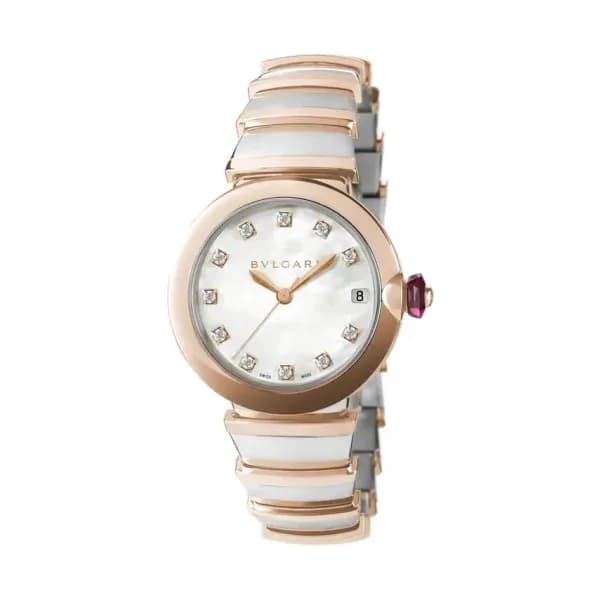 Bulgari Montre automatique Mixte Lucea Blanc