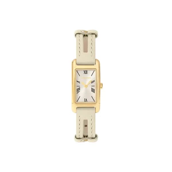 Louis Pion Montre quartz Femme Philippine Argenté, Blanc