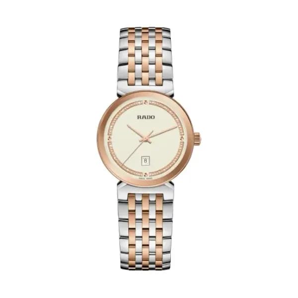 Rado Montre Rado Florence Bracelet Acier Or Rose 30mm