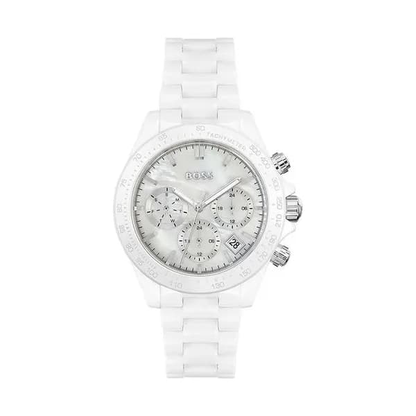 Hugo Boss Montre Boss Collection Novia Ceramic en Céramique Blanc