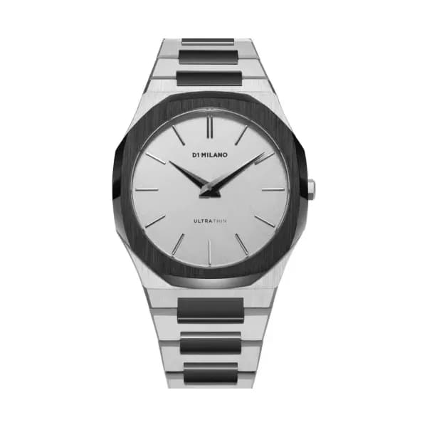D1 Milano Montre quartz Mixte Ultra thin Argenté