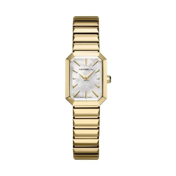 Michel Herbelin Montre Michel Herbelin Octogone Acier PVD Doré - 17556BP1N19