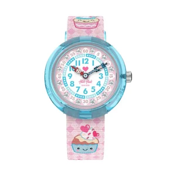 Flik Flak Montre Flik Flak Collection Bake it Up en Biosource Rose