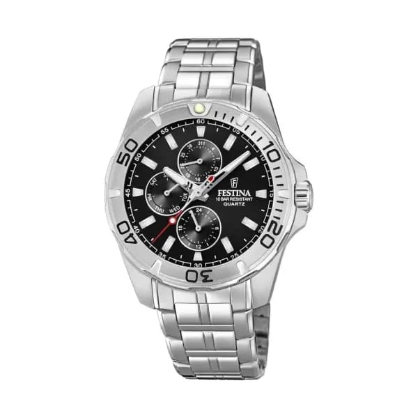 Festina Montre Homme FESTINA MULTIFONCTION en Acier Gris Etanche