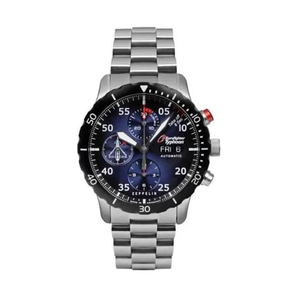 Zeppelin Montre Zeppelin Eurofighter Automatique Cadran Bleu - 7218M3