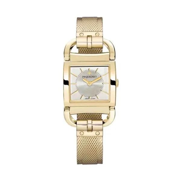 Pequignet E. Montre Pequignet Attellage Quartz - Cadran Nacre Blanc - Bracelet - 5895438-A