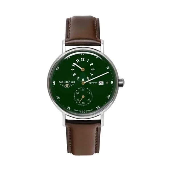 Bauhaus Montre Bauhaus Regulator Automatique - 41 mm- Cadran Vert foncé - 21264