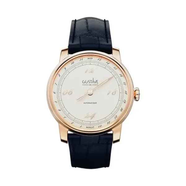 Gustave & Cie Montre 24H Paul Or Rose & Blanc 39mm
