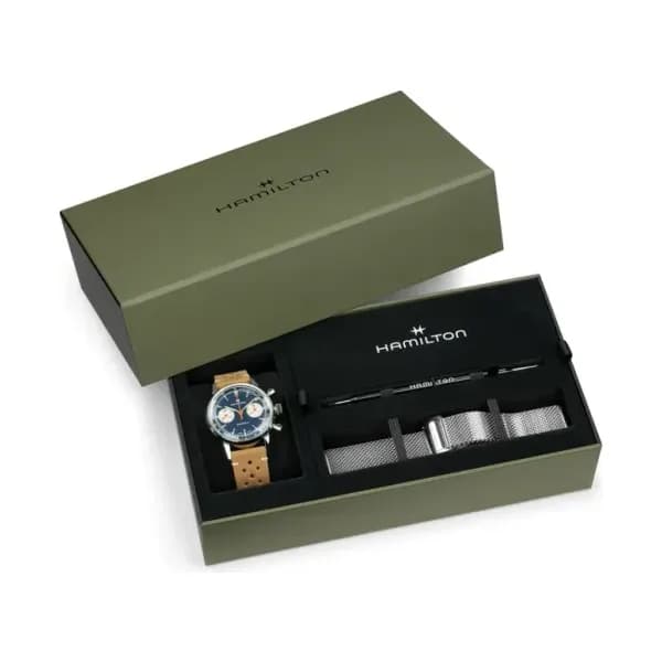 Hamilton Montre mécanique Homme American classic Bleu, Argenté