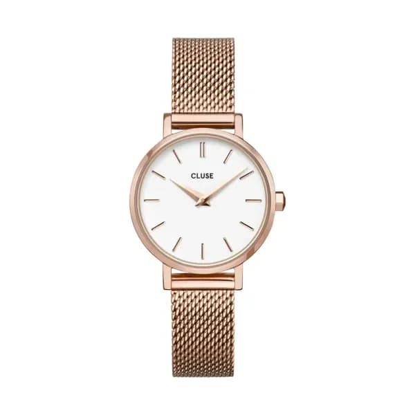 Cluse Montre quartz Femme Boho chic petite Blanc
