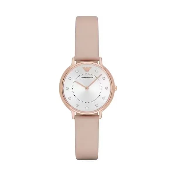 Emporio Armani Montre Analogique Femme Emporio Armani Cuir Rose AR2510