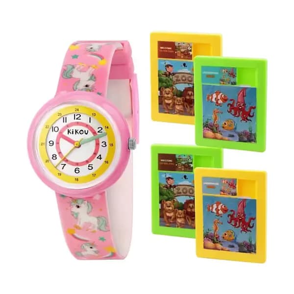Kikou Montre Enfant KIKOU PETITS EXPLORATEURS en Silicone Rose