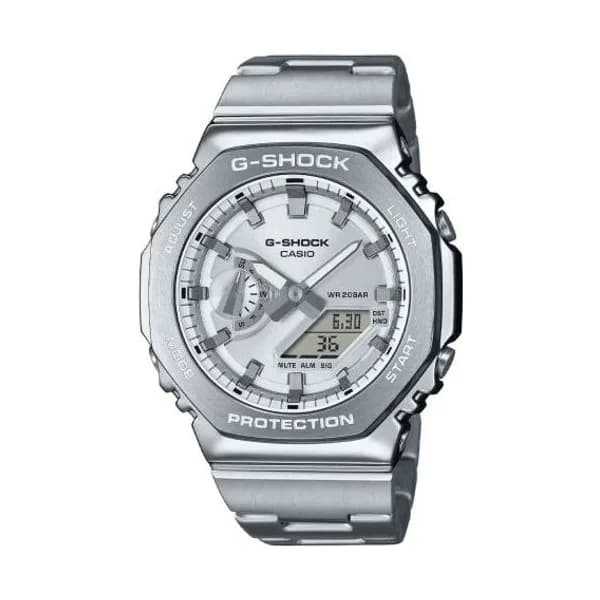 Casio Montre GShock G-Steel - GM-2100 Series - Argent 49.3 x 44.4 mm- GM-2110D-7A