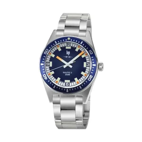 Lip Nautic 3 Quartz 200 M 39 MM